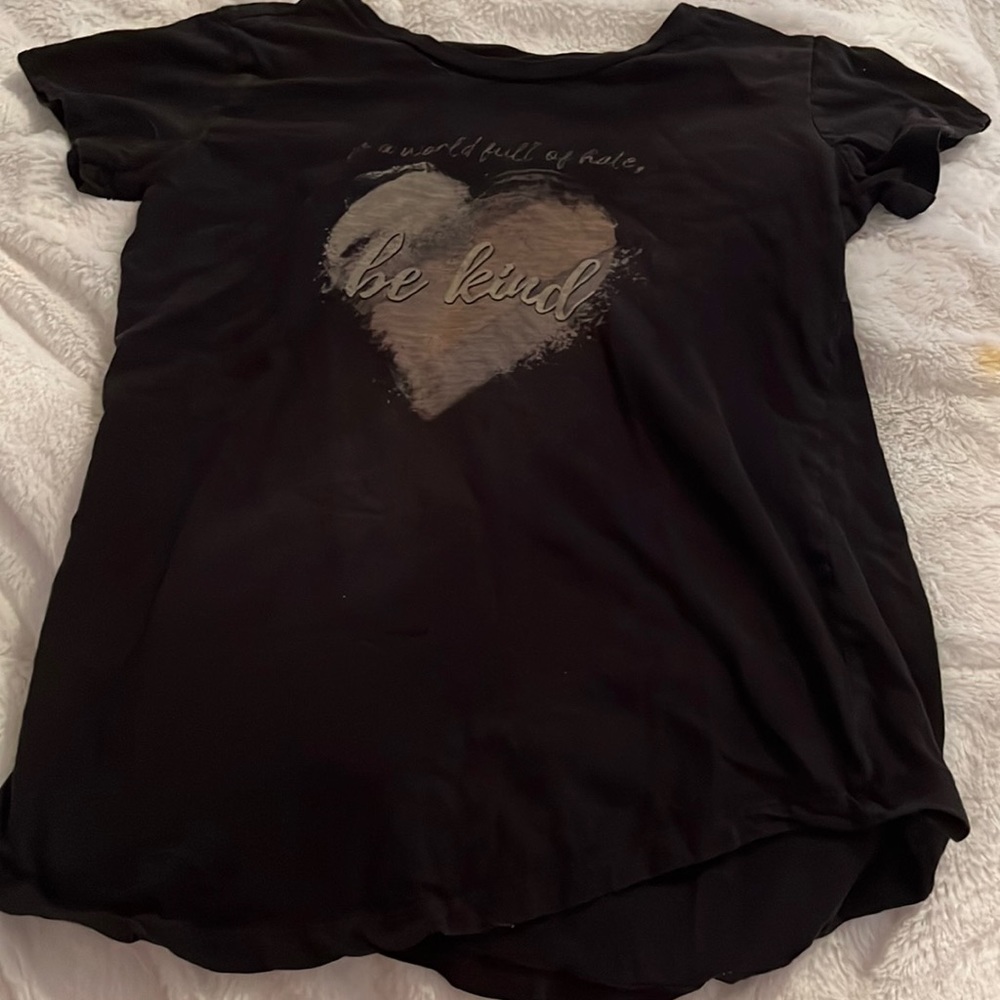 Black Be kind t-shirt. No brand, and XL